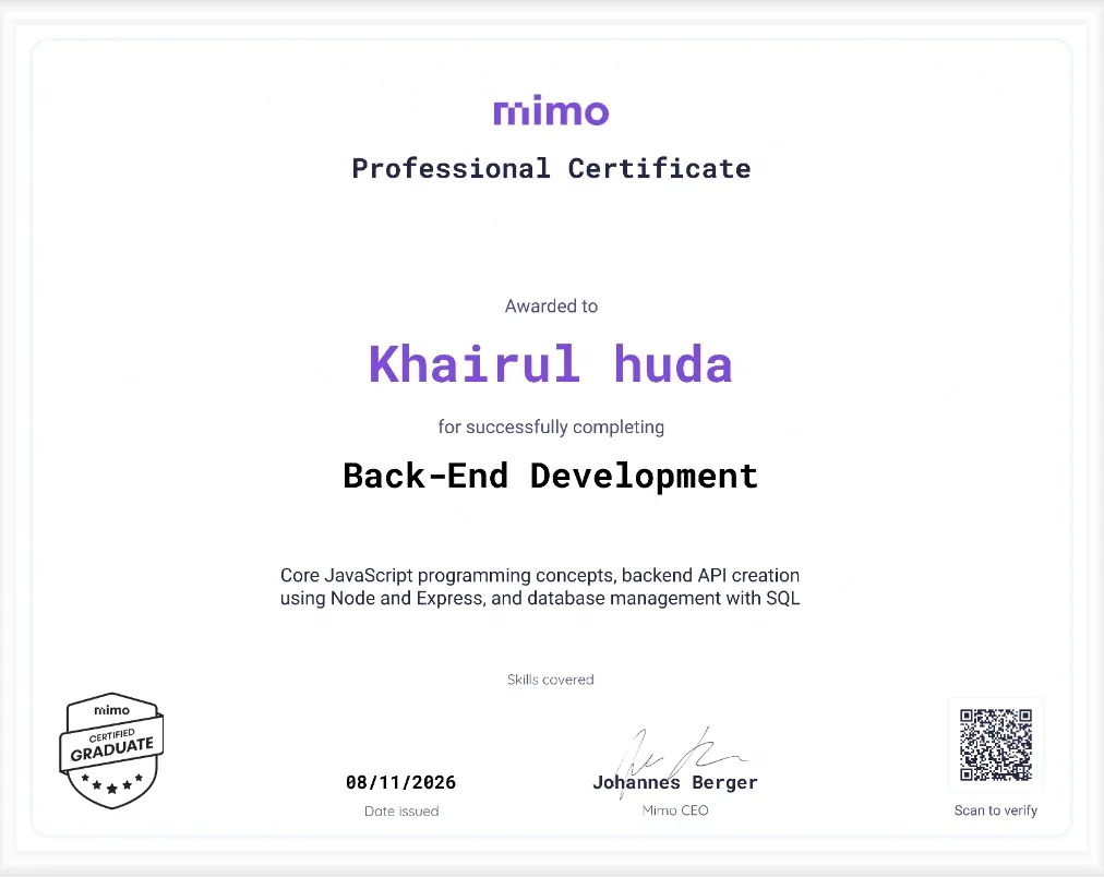 Back-End Development